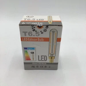 Dimmable T6.5 4W E12, LED Edison Light Bulbs Clear 4000K 6 pack - Picture 1 of 5