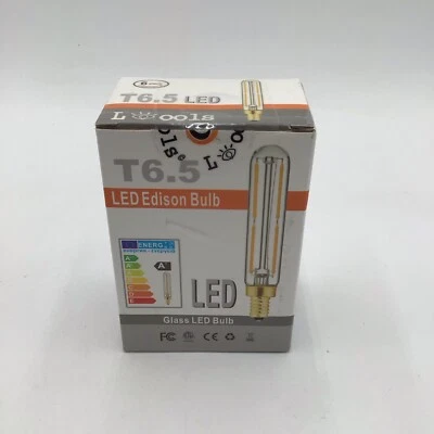 Dimmable T6.5 4W E12, LED Edison Light Bulbs Clear 4000K 6 pack - Image 1 of 4