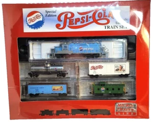 N MTL Table Top Pepsi-Cola GP Loco & 4-Car Freight Starter Set (tested) NIB - Picture 1 of 3