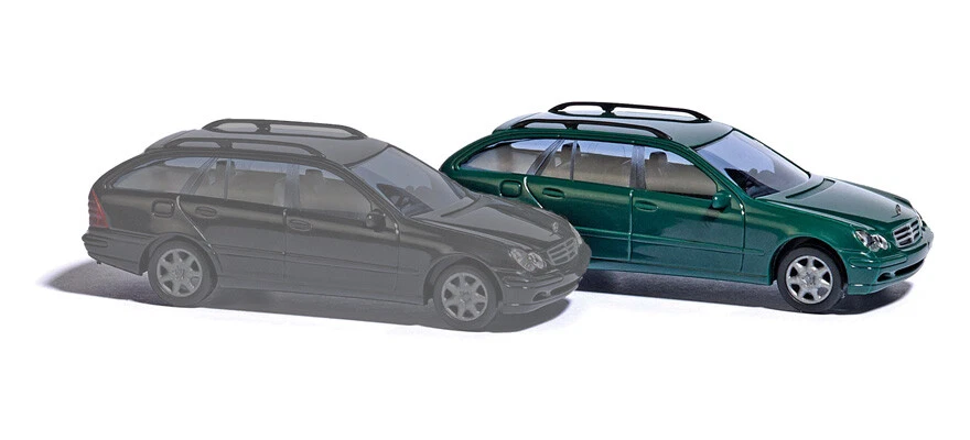 Busch 89137 - 1/87 / H0 Mercedes-Benz C-Class T-Modello - Verde Scuro - Nuovo