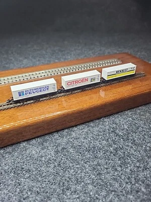 Marklin 88126 Z SNCF Auto France Freight Car Set with Containers (Set of 3) EX - Image 1 of 4