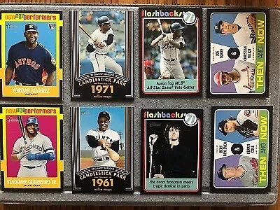 2020 Topps Heritage INSERTS YOU CHOOSE Willie Mays, Flashbacks, Then and Now - Image 1 of 1