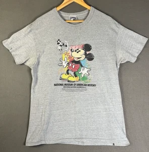 Vintage Disney Mickey Mouse Smithsonian Promo T-Shirt 80er grau Gr. XL Einzelnaht - Bild 1 von 8