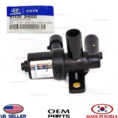 VAPOR CANISTER PURGA VÁLVULA SOLENÓIDE GENUÍNO HYUNDAI ELANTRA 2007-2010 314302H000 - Imagem 1 de 4