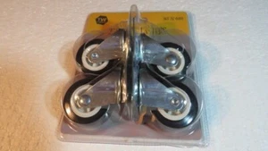 2 inch swivel casters with rubber wheels 80 pound weight capacity, new, - Picture 1 of 3