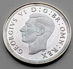 1945 MASSIVE SILBER 3 Pence Münze alt 2. Weltkrieg London King I Antik Vintage UK - Bild 1 von 7