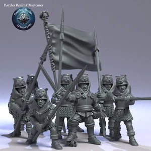 Leopard Pikemen Company - 32mm 28mm - Fantasy - Let slip the dogs of war - Bild 1 von 5
