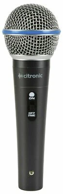 QTX Cardioid Wired Dynamic Microphone PA Karaoke Handheld Vocal Mic