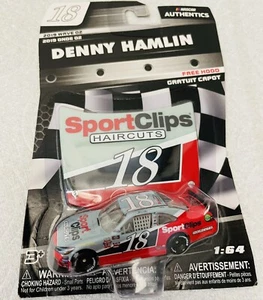 2019 Nascar Authentics #18 Denny Hamlin SportClips Wave 2 1:64 Diecast - Picture 1 of 2