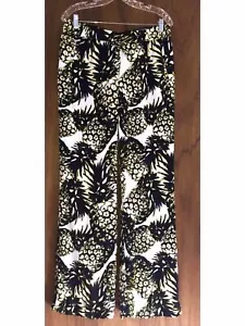 Women size M, WIDE LEG PULL-ON PANT Print, Elastic-Waist Trouser (#V13) - Picture 1 of 7