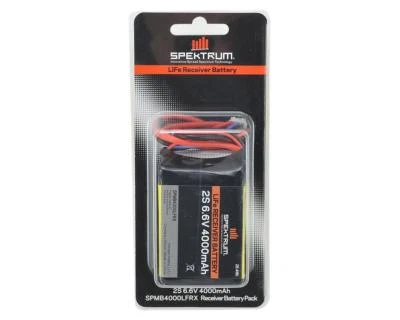 New Spektrum 4000mah 2S 6.6v LIFE Li-Fe RC Receiver RX Battery SPMB4000LFRX - Image 1 of 4