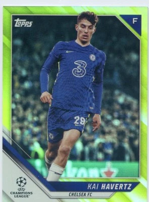 2021-22 Topps UEFA UCL KAI HAVERTZ #186 YELLOW FOIL /250 CHELSEA - Image 1 of 2