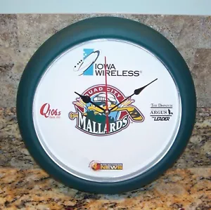 Vintage Quad City Mallards Iowa Wireless Center Wall Clock, iWireless Q106.5 - Picture 1 of 3