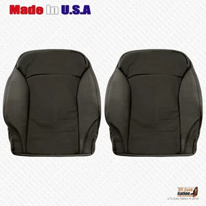 Driver & Passenger Top Leather Covers Black Fits 2006 - 2013 Lexus IS250 IS350 - Picture 1 of 4