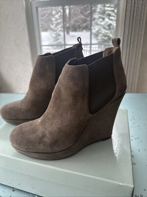 Nuevos Botines Jessica Simpson Corbyn Talla 10 Marrón Gamuza REAL Foto 1 de 4