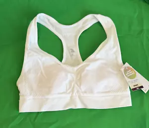 NEW Justice Girls OH SO SOFT White Everyday Sports Bra Padded Racerback 30 - Picture 1 of 4