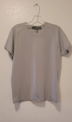 NWT  RLX Ralph Lauren Women's Short Sleeves Grey Heather Jersey Shirt Size L — 第 1/4 张图片