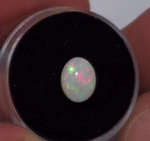 Australian Coober Pedy opal. 9 x 7mm. 1.2ct. Oval. Natural solid opal - Bild 1 von 8