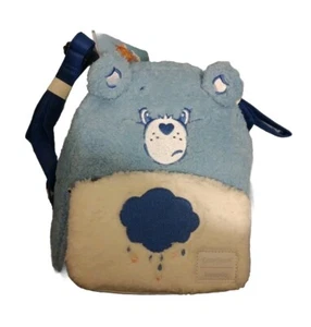 Mini zaino nuovo con etichette Care Bears grumpy Bear Loungefly / borsa peluche - Foto 1 di 6
