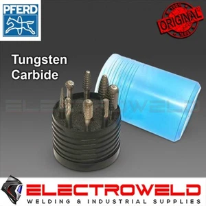 4 Pce PFERD MX NCC Cut Tungsten Carbide Burr Set 1/4" Drill Shank Steel 75609063 - Picture 1 of 2