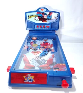 Superman Tabletop Pinball Machine Saving the World Works Rare - Picture 1 of 24