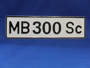 LP - MB 300 Sc Mercedes-Benz License Plate - LP-MB-300-SC - Picture 1 of 3