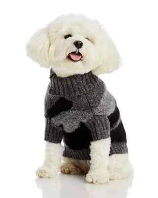 Aqua L134601 Dogs Grey Pet Camo Dog Knit Sweater Size S - Image 1 of 4