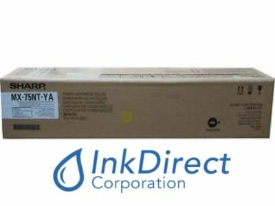 Cartucho de tóner genuino Sharp MX-75NTYA MX75NTYA amarillo MX 6500N 7500N Foto 1 de 4