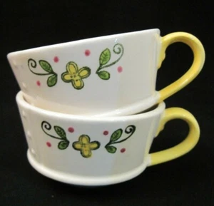 1950s METLOX POPPYTRAIL *Happy Time* Pr Coffee Cups Mugs *California* VGC - Picture 1 of 8