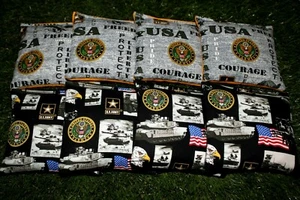 Cornhole Bean Bags Set of 8 ACA Regulation Bags US ARMY - Picture 1 of 2
