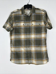 Diesel Co Mens Button Up Shirt Size M Plaid Slim Fit Short Sleeve Pockets - Picture 1 of 10