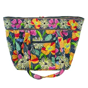 Borsa da lavoro Vera Bradley Jazzy Blooms 2013 borsa per laptop pannolino borsa trapuntata tasche - Foto 1 di 3