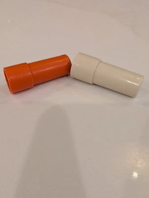 2 botones pulsadores de jarra de repuesto Tupperware (solo) - naranja y blanco roto Foto 1 de 4