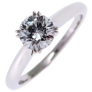Harry Winston 2022 purchase 0.51ct diamond solitaire ladies ring Pt950 platinum - Picture 1 of 10