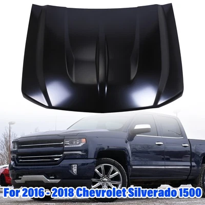 Hood Panel Fit For 2016 2017 2018 Chevrolet Silverado 1500, 23392664 Foto 1 de 4