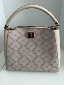Borsa grande KATE SPADE firmata fiore più scomparti tracolla NUOVA - Foto 1 di 13