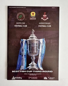 Dundee North End v Airdrieonians 1/12/24 2024-2025 Scottish Cup 3rd Round - Picture 1 of 2