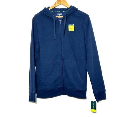 NUEVO CON ETIQUETAS Tek Gear Sudadera con Capucha Para Hombre Pequeña Azul Marino Ultrasuave Polar Cremallera Completa Manga Larga Foto 1 de 4