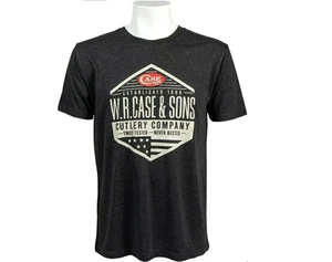 Case xx 3XL T-Shirt Nera Esagonale W.R Case & Sons Grafica e Logo Rosso 52562 - Foto 1 di 1