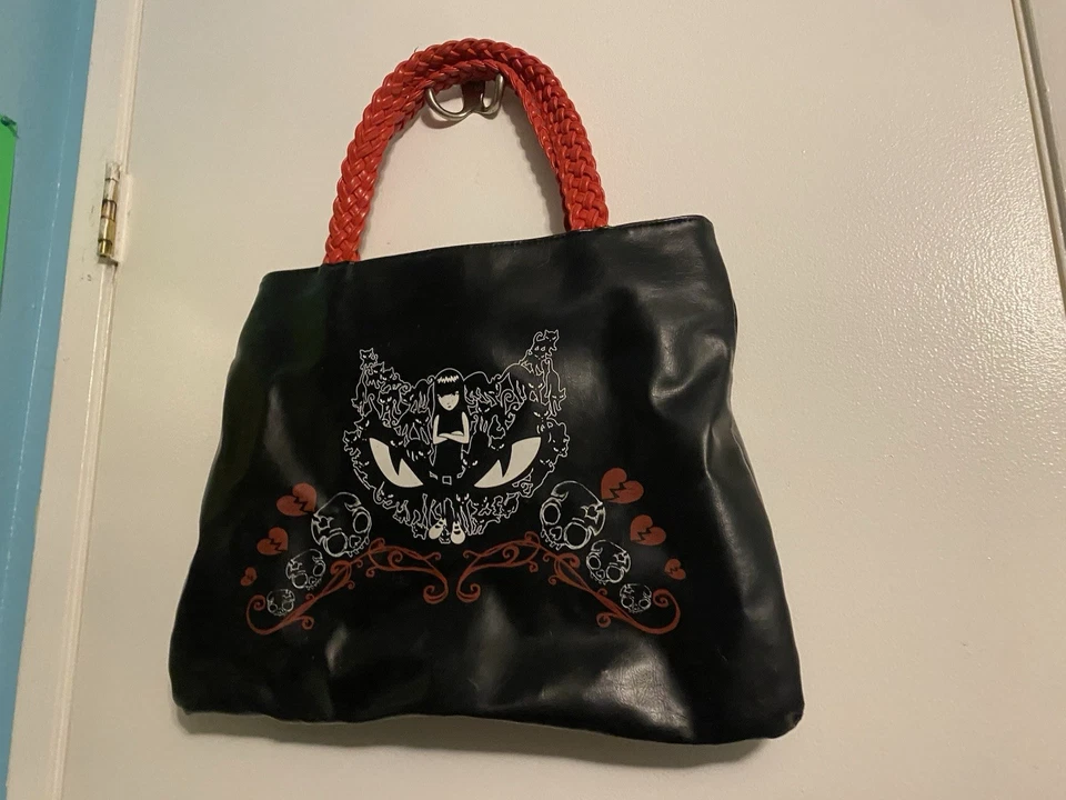 Emily The Strange Bag Womens Black Cat Goth y2k - Image 1 of 4