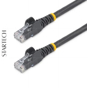 STARTECH 2 Ft. CAT6 Ethernet Cable - Black CAT 6 Gigabit Ethernet Wire, NEW! - Picture 1 of 7