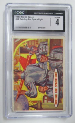 1957 Topps Space Cards Briefing for Space Flight #12 CGC 4 - Image 1 of 3