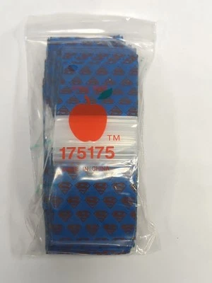 SUPERMAN SMALL MINI RESEALABLE APPLE BAGGIES (CHOOSE SIZE) - Image 1 of 3