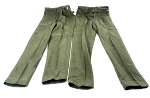 Pantaloni in raso di cotone utility US Army 1973 OG-107 (lotto di 2) tg 32 x 31 - Foto 1 di 6