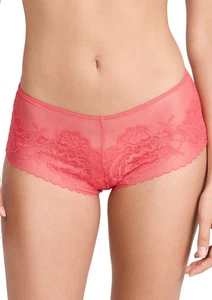 Natori L7344 Womens Hibiscus Flora Lace & Mesh Girl Brief Panty Size XL - Picture 1 of 3