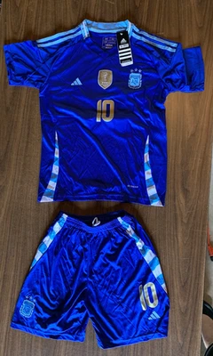 Adidas Messi #10 Kids Argentina Soccer Uniform | Jersey And Short Set Youth - Image 1 of 4