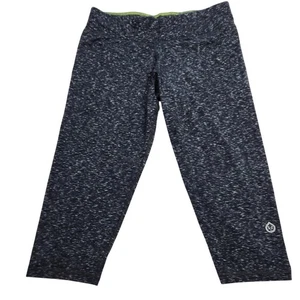 Tasc Performance L Capris Leggings Organic Cotton Bamboo Viscose Heather Gray - Picture 1 of 6