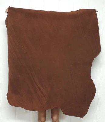 4-5 oz. WHISKEY BUFFALO CALF Leather Hide for Buckskins Pouches Moccasins Crafts - Image 1 of 2