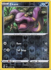 Holograma inverso común Ekans Champion's Path 33/73 casi nuevo - Imagen 1 de 2