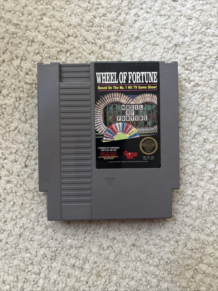 Wheel of Fortune Nintendo NES Tested Authentic Game Cartridge - Image 1 of 1